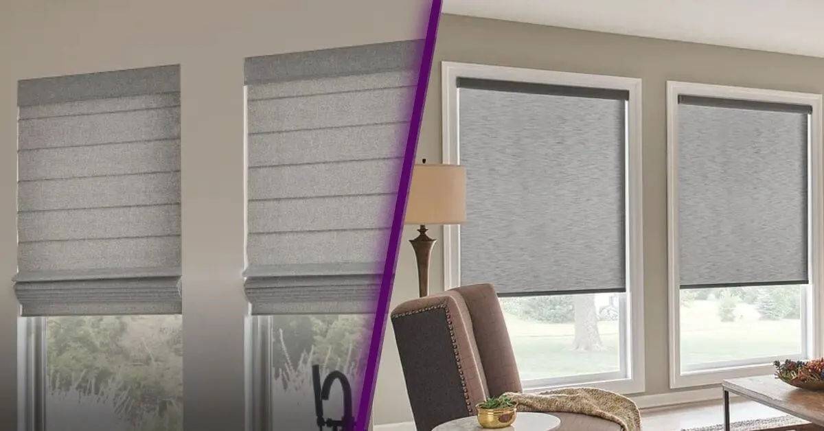 Roller blinds vs Roman blinds 