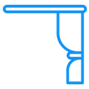 L-shaped Curtain Rail