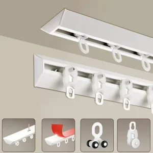 Ultra-Thin T-Shaped Curtain Rails Set